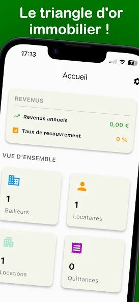 Tableau de bord — application Receipt2Go